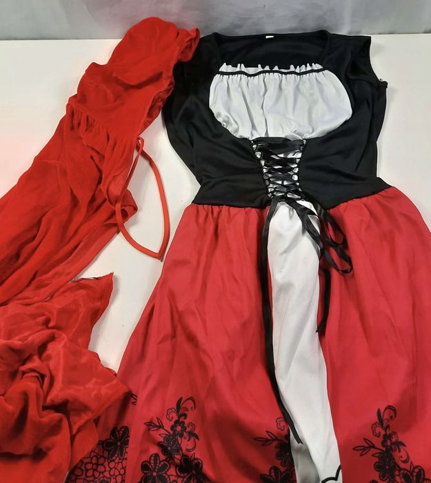 Strój Kostium Czerwony Kapturek Sukienka Cosplay dla dorosłych XL