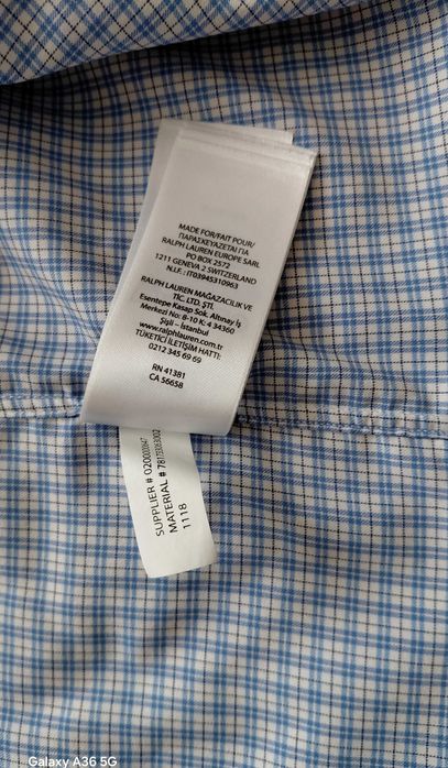 Męska piękna koszula Ralph Lauren.