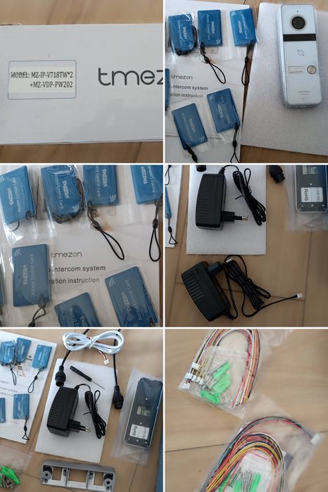 Video Porteiro com 2 monitores Wi-fi para aplicação TuyaSmart