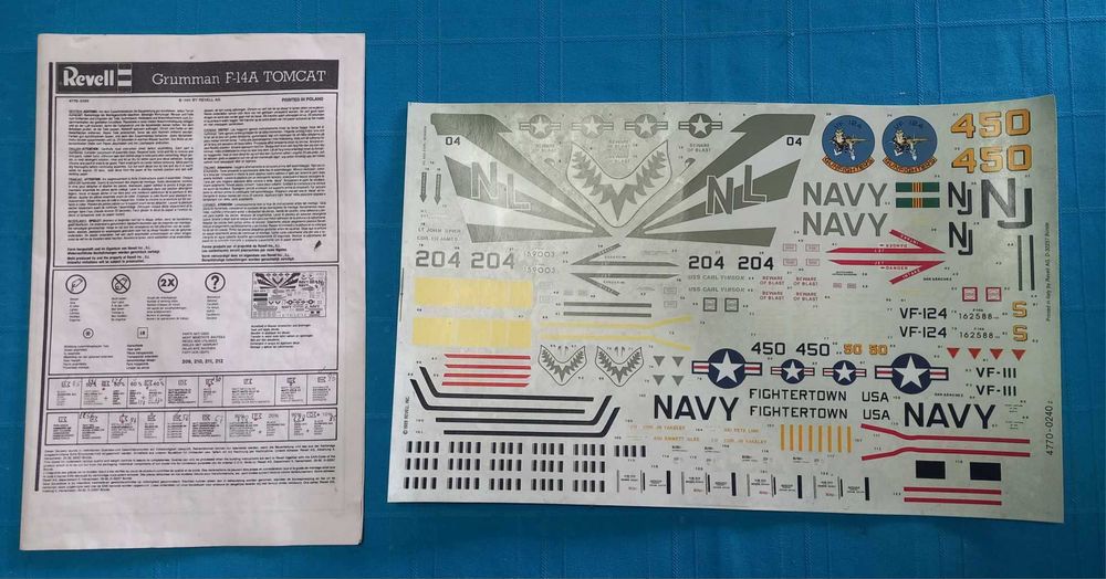 Kit modelismo F-14 Revell 1/32 para peças