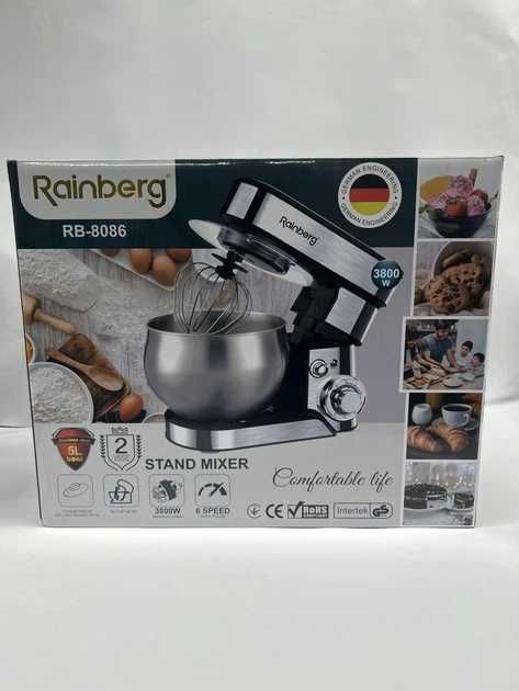 Планетарний міксер-тістоміс 5 до з насадками Rainberg 3800W
