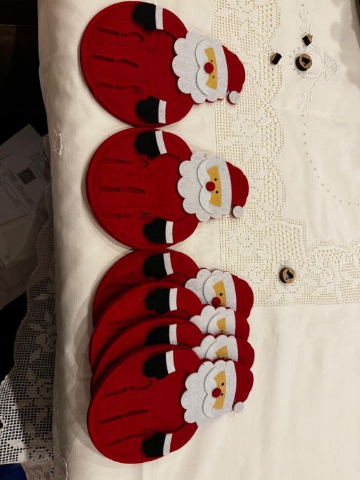 Porta talheres natalício! Novos! Oportunidade!