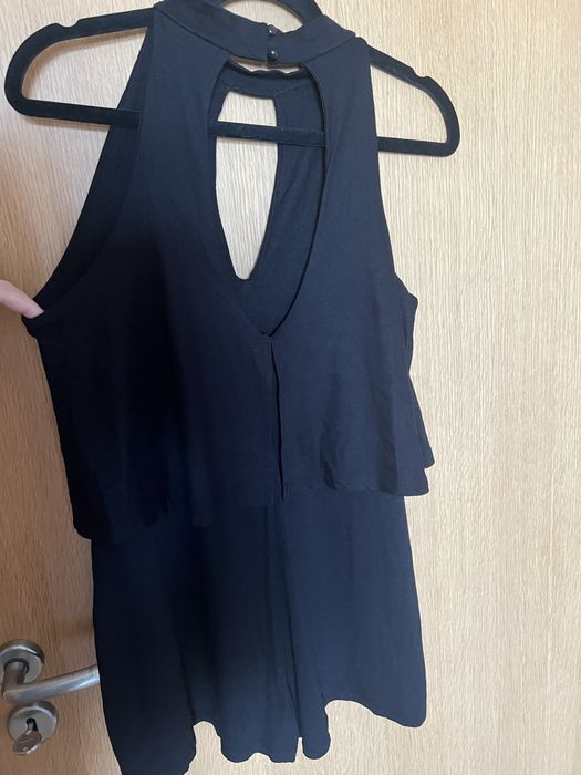 Jumpsuit preto Pull&Bear