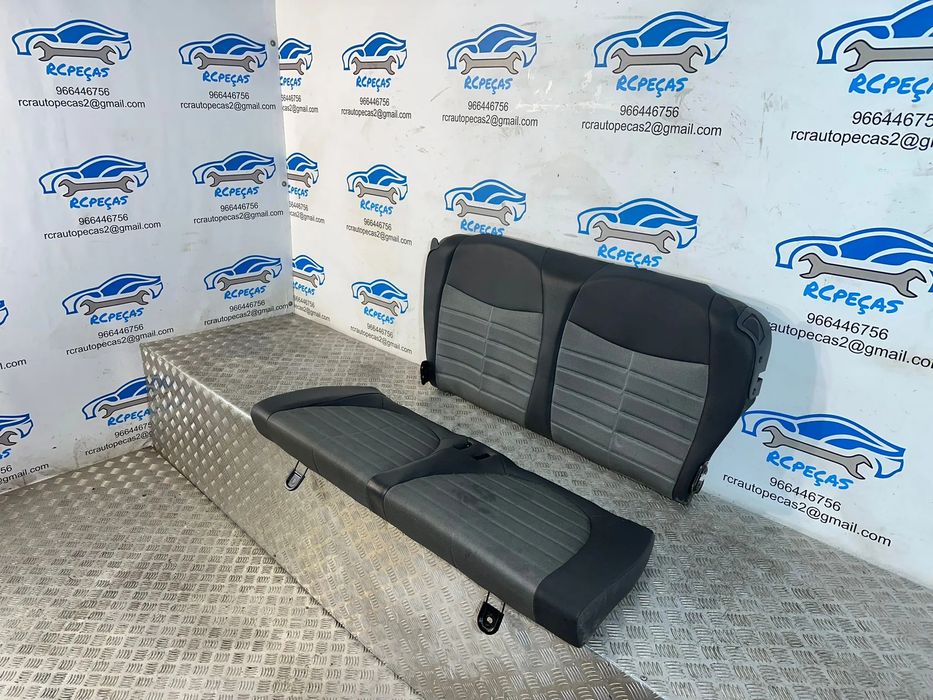 Conjunto Bancos Pele Perfurada Tecido Fiat 500 Sport 312 2007 -