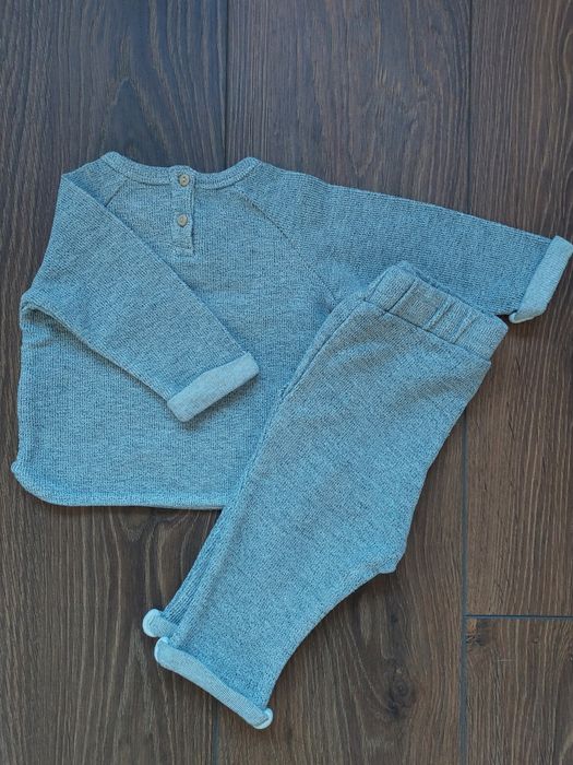 Szary dres zestaw komplet H&M rozm. 68