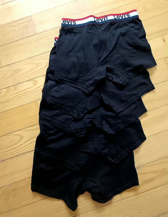 6 par czarnych bokserek Levi's