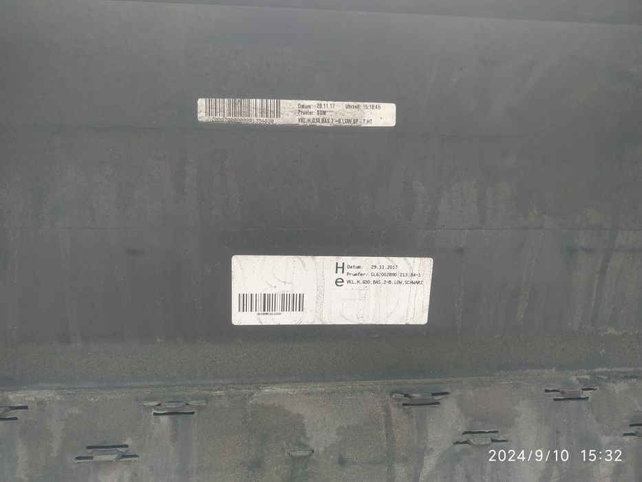 Продам задній бампер БМВ G30