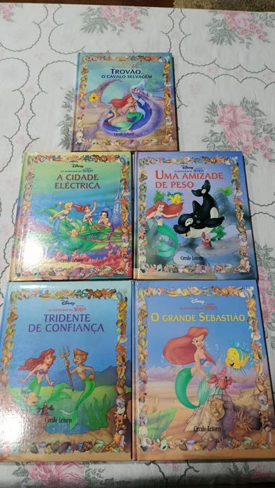 Lote pequena sereia Disney livros