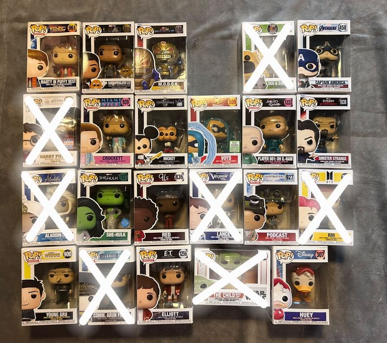 Funko Pops (Star Wars, Dc, Marvel, Disney)