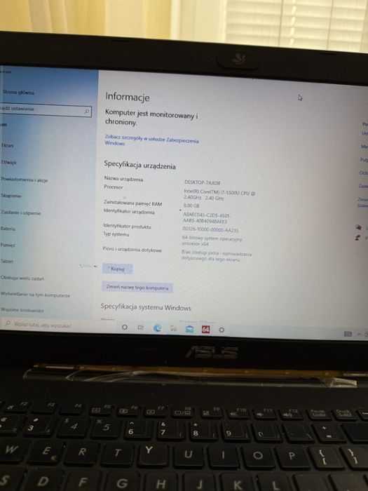 Asus f555l i7 gf940m ssd256