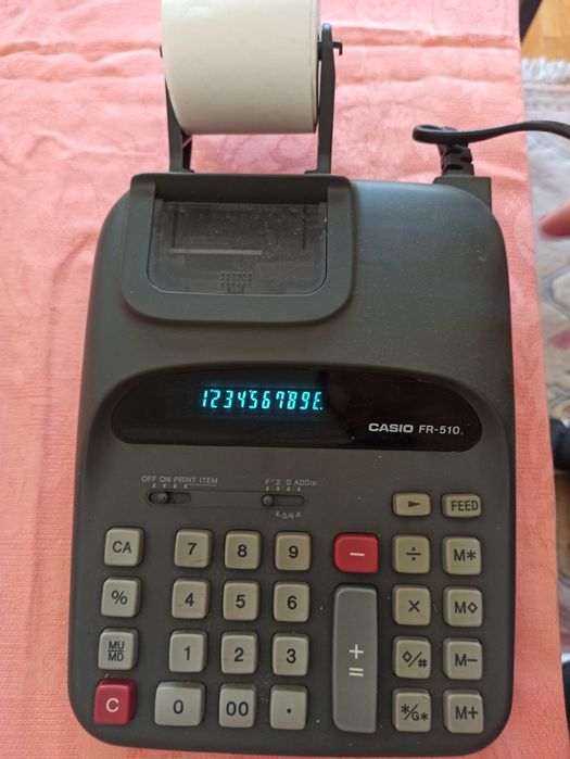 Casio fr-510 calculadora de rolo vintage