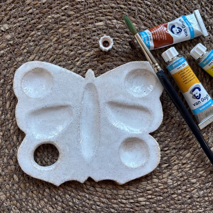 Paletka ceramiczna do farb MOTYL RĘKODZIEŁO