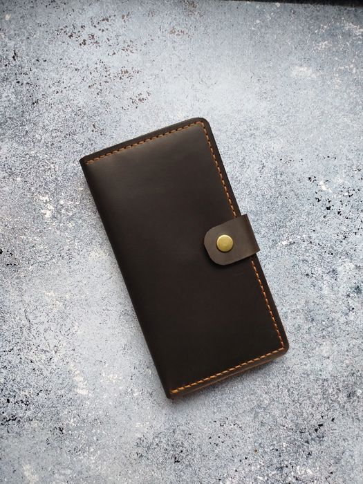 Шкіряний гаманець кошелек портмоне лонгер кожаный бумажник купюрник