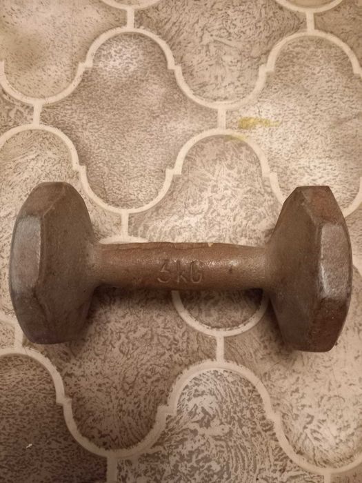 Hantla 3kg żeliwna PRL