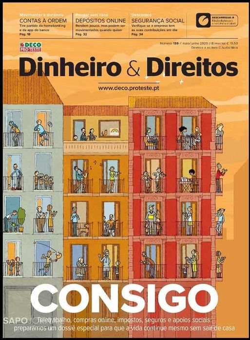 8 Revistas  Dinheiro e Direitos da DECO e guia fiscal 2022 Lote 1