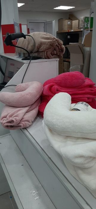 Плюшевый набор на кушетку! Чехол + плед + подголовник