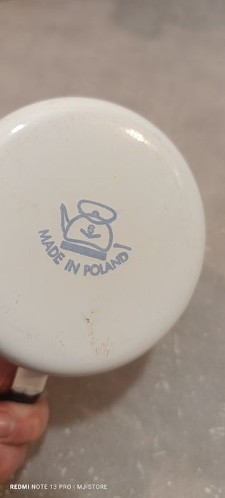 Garnek emaliowany Silesia Rybnik vintage