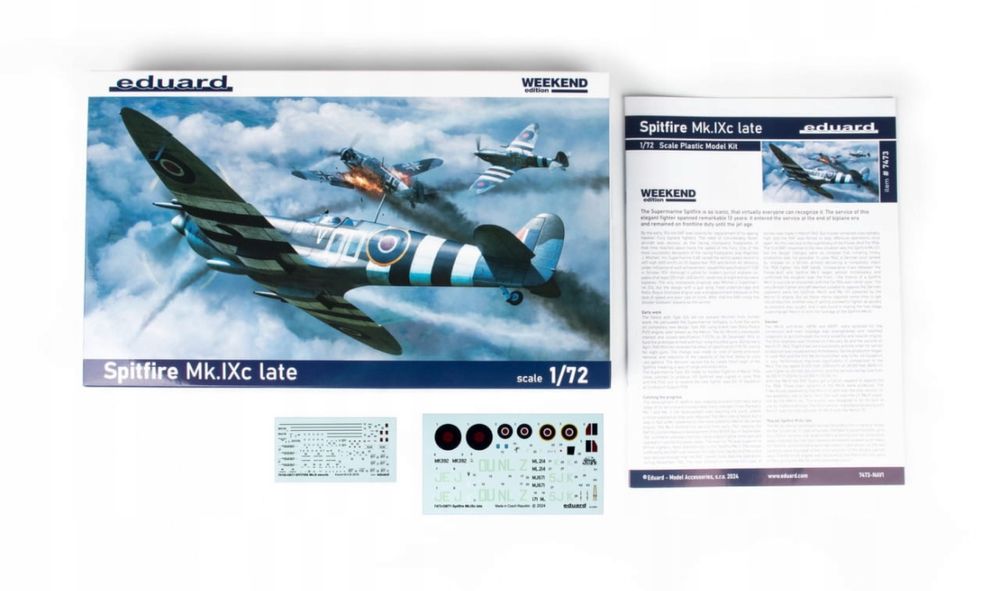 Eduard 7473 model 1:72 samolot Spitfire Mk.IXc Late