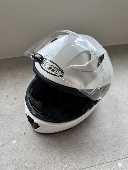 Capacete de mota integral HJC i70 branco