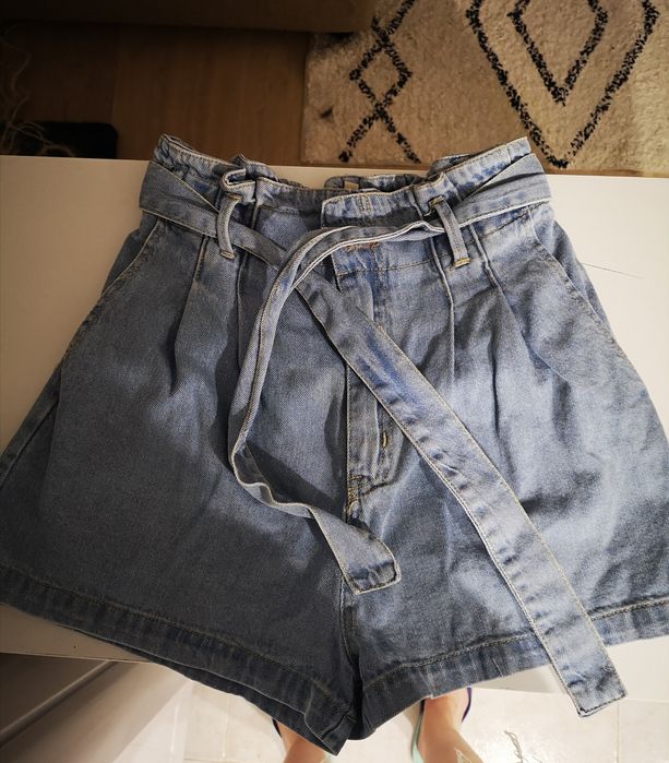 Calções de ganga pull and Bear