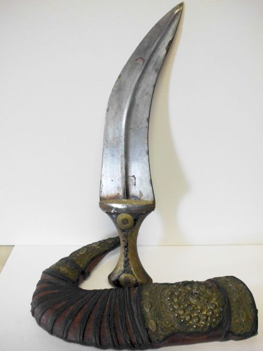 linda antiga Janbiya de decoração