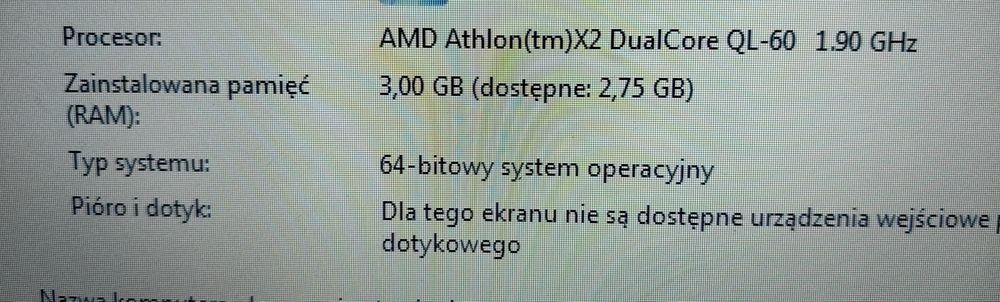 Laptop HP Compaq 6735s, AMD Athlon, 3gb ram, ATI Radeon HD 3200