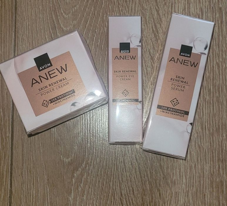 Zestaw z protinolem anew krem serum krem pod oczy avon