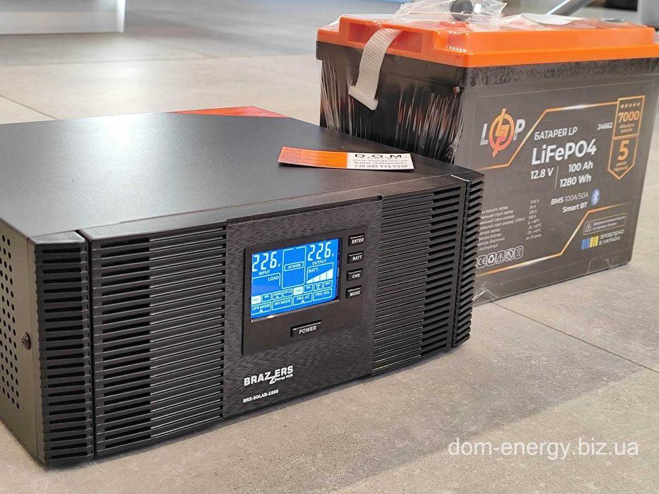 Лучший комплект резервного питания Акумулятор LiFePO4 ИБП 1000Вт W 12V