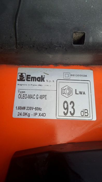 Газонокосарка професійна електрична сталевим корпусом Oleo-Mac G 48 PE