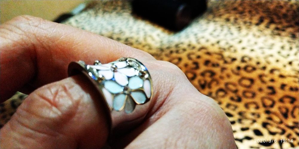 Кольцо, бижутерия с эмалью