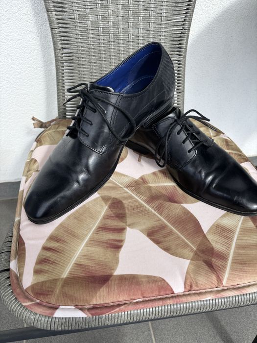 Czarne męskie buty Bugatti