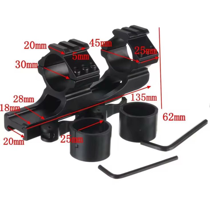 Моноблок для прицела. Трубка 25.4-30 мм.