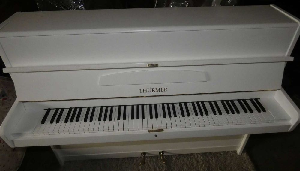 Pianino białe THURMER transport+gwarancja+strojenie