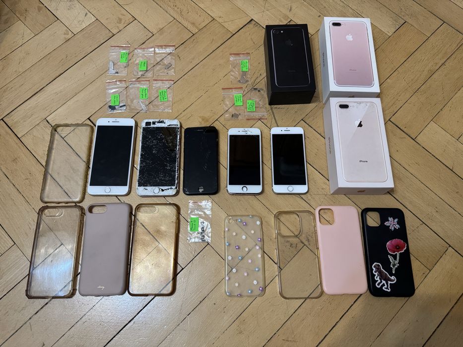 5 szt. iPhone (2x iPhone 7, 2x iPhone 7 Plus, 1x Iphone 6s)