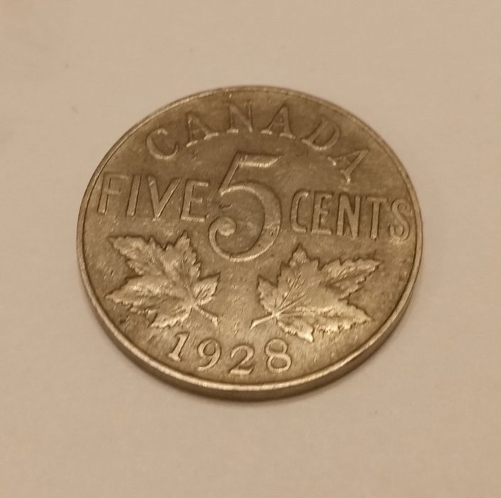 Five Cents Canada 1928r.