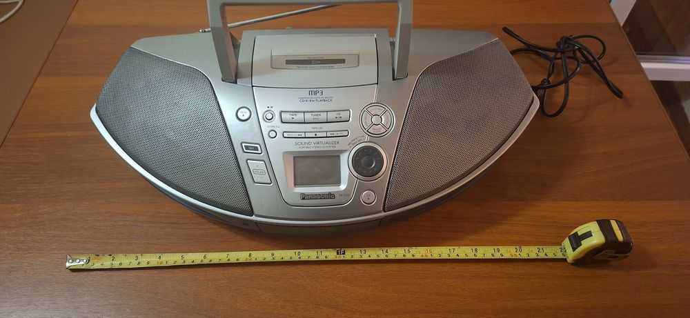 Магнітола Бумбокс Panasonic RX-ES23 (Кобра) / CD, MP3, Касета, Радіо