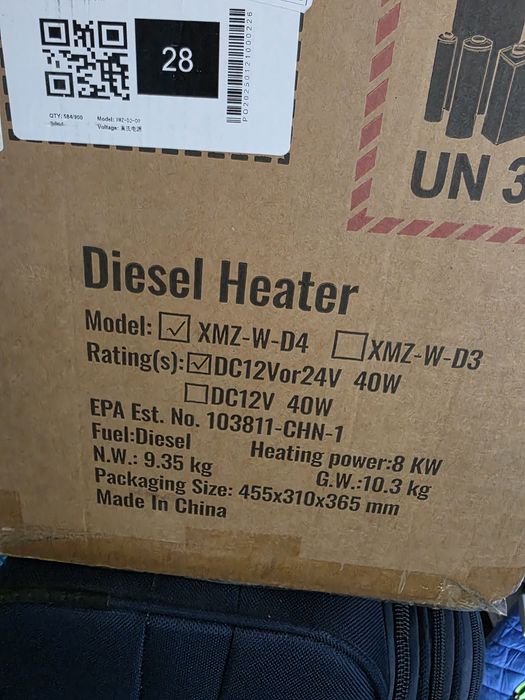 Webasto Nagrzewnica Vevor XMZ-W-D4 8 KW