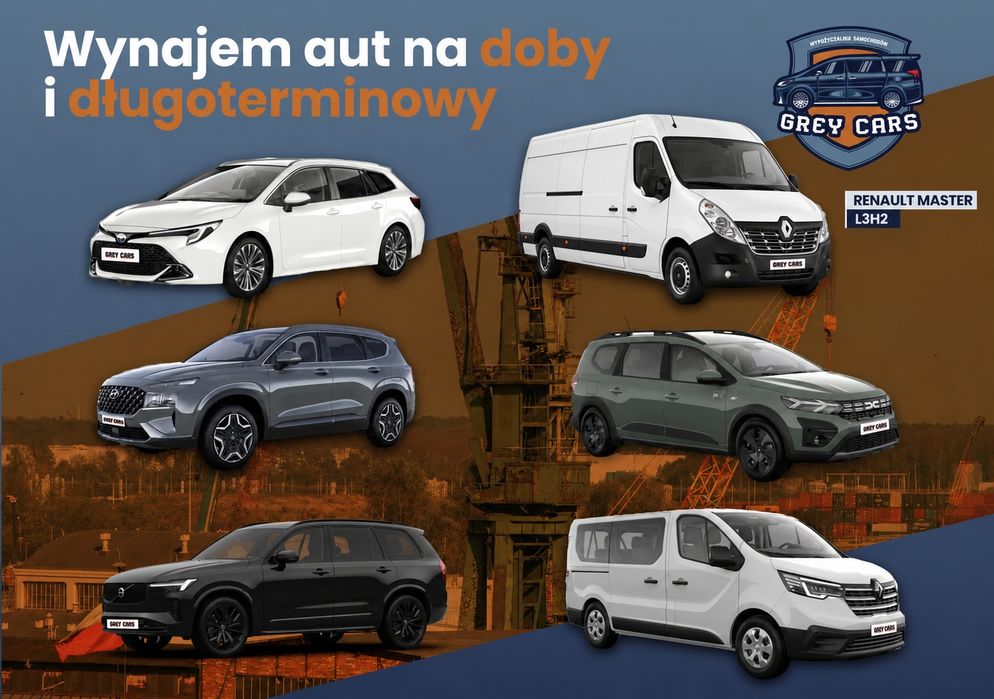 Wypożyczalnia Samochodów Osobowych Dużo Modeli NAJTANIEJ !!!