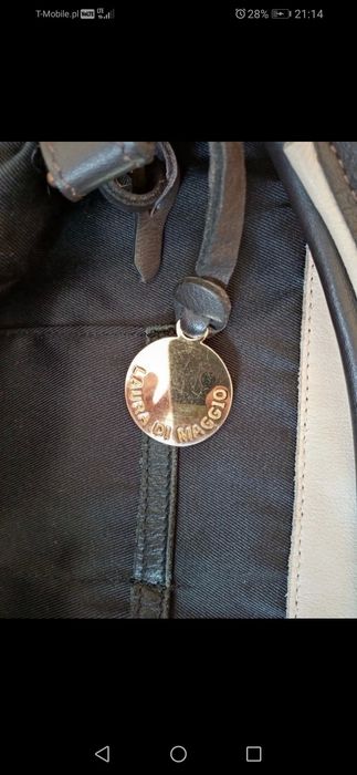 Torebka skórzana brazowa