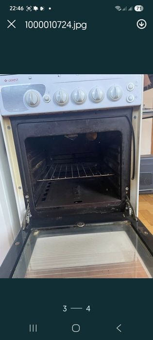 Терміново! 50см  Газова плита газ духовка