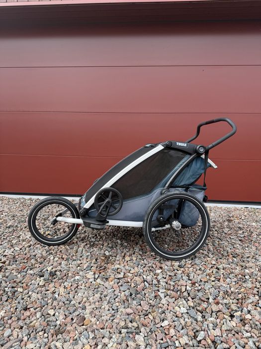 Thule Chariot Cross 2 + Jogging Kit + dyszel i zaczep | Majolica Blue