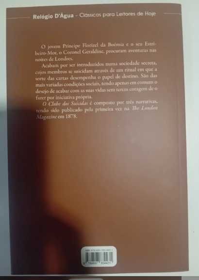 Robert Louis Stevenson - Clube Suicidas - (Novo-portes gratis)