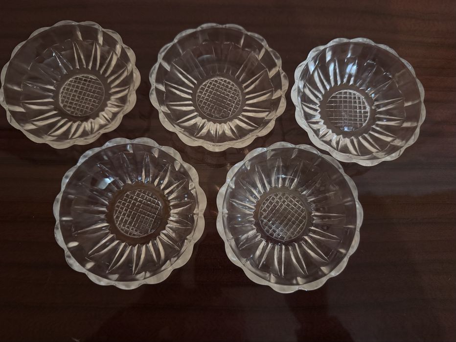 Розетки для варенья СССР. Хрусталь.