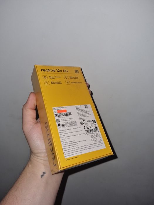Realme 12X 5G 6/128GB | Glowing Black | Zafoliowany