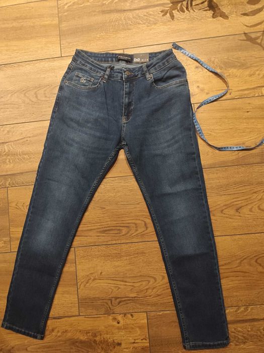 Nowe spodnie męskie jeans d&g L dolce Gabbana 31 granat