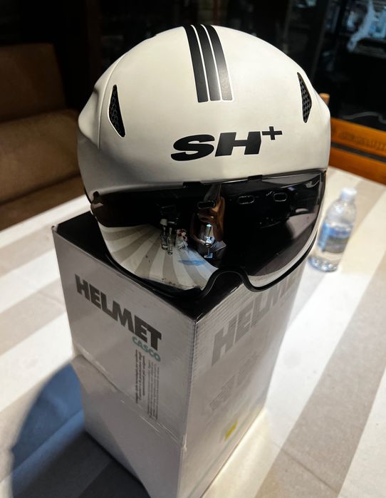 Аэрошлем SH+ с визором для велоспорта Оригинал,одевался 1 раз