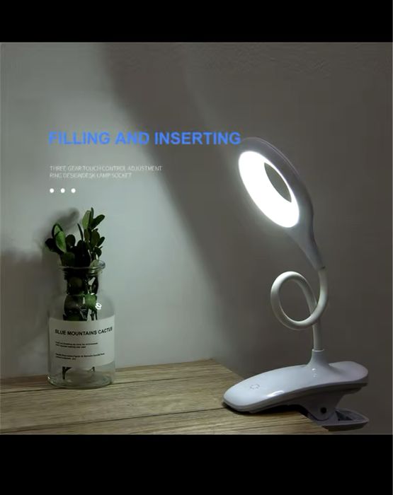 Беспроводная лампа usb с прищепкой/зажимом на аккумуляторе