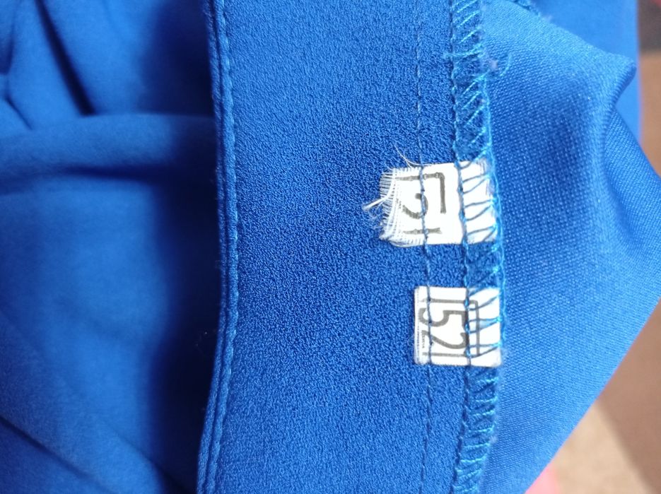 Синя трикотажна сукня