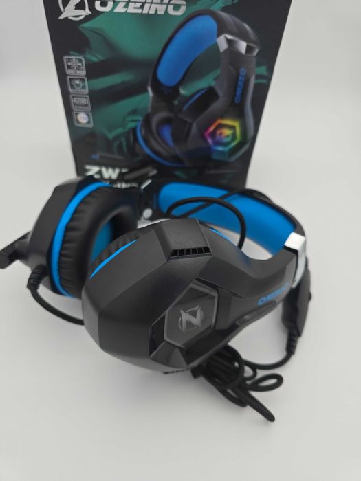 Słuchawki nauszne Ozeino ZW1 dla graczy do PS4, PS5 PC, PS4 z mikr.