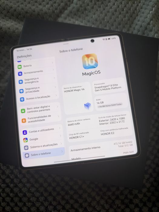 Honor v6 novo 16/512